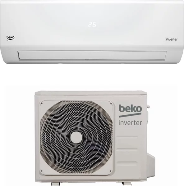 Beko Climatizzatore 12000 Btu Inverter Monosplit Condizionatore con Pompa di Calore Classe A++/A+ Gas R32 (Unit Interna + Unit Esterna) - 8511833