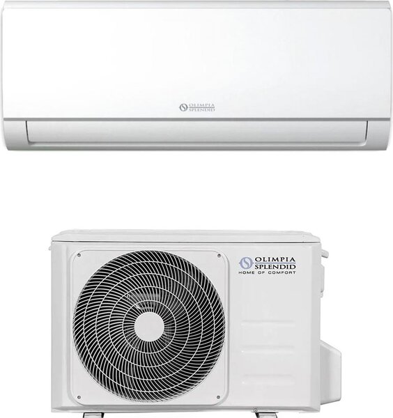 OLIMPIA SPLENDID Climatizzatore 12000 Btu Inverter Monosplit Condizionatore con Pompa di Calore Classe A++/A+ (Unit Interna + Unit Esterna) - OS-