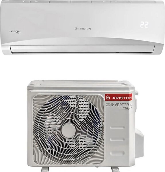 Ariston Climatizzatore 12000 Btu Inverter Monosplit Condizionatore con Pompa di Calore Classe A++/A+ R32 (Unit interna + Unit esterna) - 3381255 
