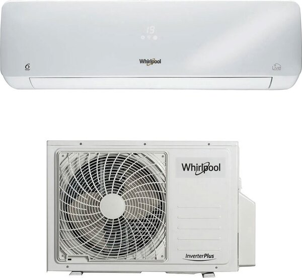 Whirlpool Climatizzatore 12000 Btu Inverter Monosplit Condizionatore con Pompa di Calore Classe A++/A+ R32 (Unit Interna + Unit Esterna) - SPIW31