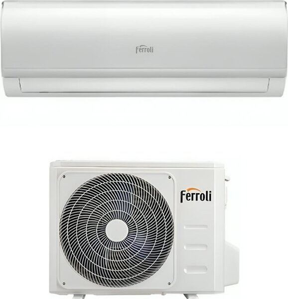 Ferroli Climatizzatore 12000 Btu Inverter Monosplit Condizionatore con Pompa di Calore Classe A++/A+ Wifi (Unit interna + Unit esterna) - 2CP001I