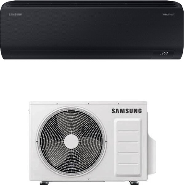 Samsung Climatizzatore 12000 btu Inverter Monosplit Condizionatore con Pompa di Calore Gas R32 WIFI Classe A+++/A++ F-AR12BLK (Unit Interna + Uni