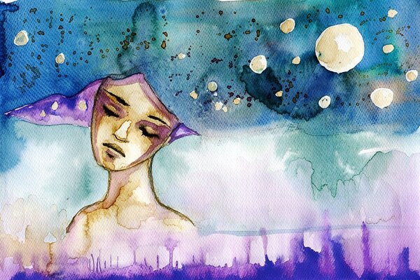 Carta da parati – Fata della luna