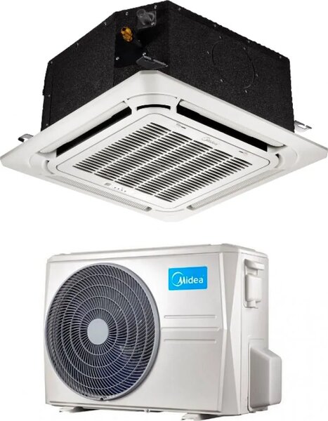 MIDEA Climatizzatore a Cassetta 4 Vie 18000 Btu Inverter Monosplit Condizionatore con Pompa di Calore Classe A++/A+ (Unit Interna + Unit Esterna)