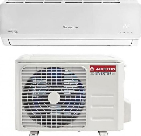 Ariston Climatizzatore 9000 Btu Inverter Monosplit Condizionatore con Pompa di Calore Classe A++/A+ (Unit Interna + Unit Esterna) - 3381254 + 338
