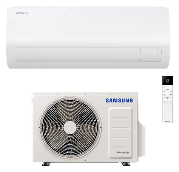 Samsung Climatizzatore 24000 Btu Inverter Monosplit Condizionatore con Pompa di Calore Classe A++/A+ Gas R32 Wifi (Unit interna + Unit esterna) -