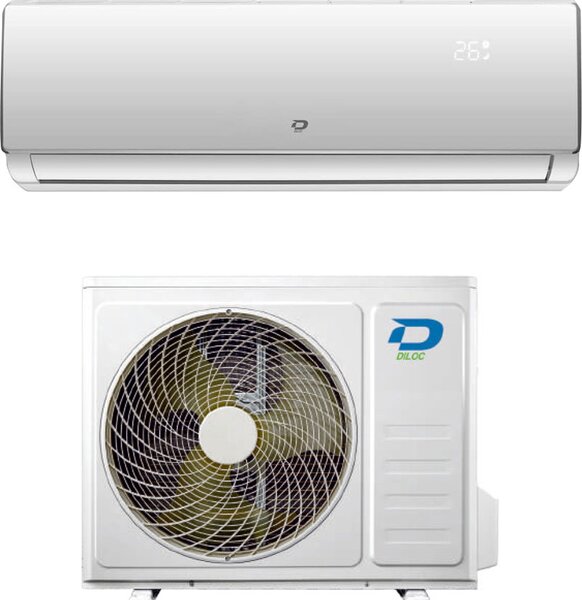 Diloc Climatizzatore 9000 Btu /h Inverter MonoSplit Classe A++ / A+ Gas R32 WiFi (Unit Interna + Unit Esterna) - SKY9000PLUS