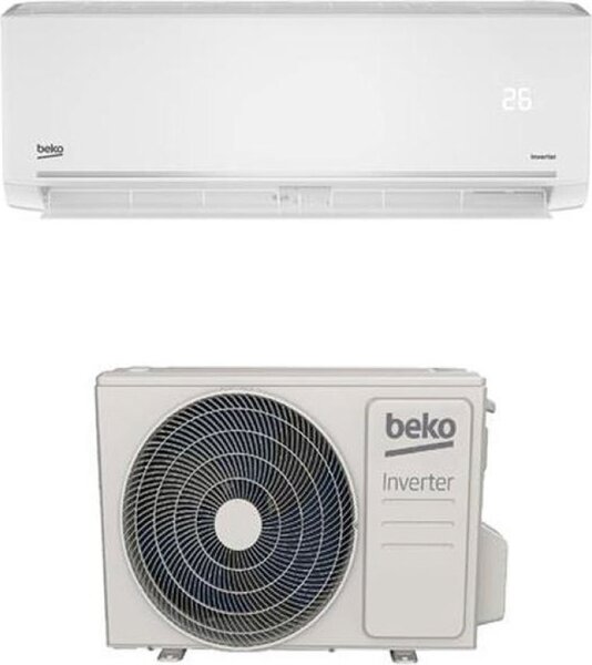 Beko Climatizzatore 9000 Btu Inverter Monosplit Condizionatore con Pompa di Calore Classe A+++/A++ R32 (Unit Interna + Unit Esterna) - BEEPGH090+