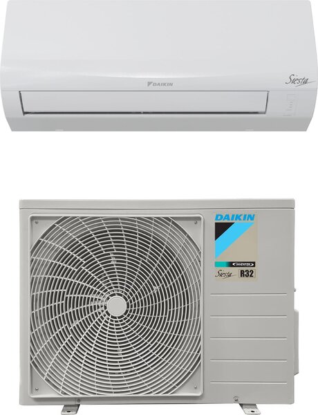 Daikin Climatizzatore 9000 Btu Inverter Monosplit Condizionatore con Pompa di Calore Classe A++/A+ R32 (Unit Interna + Unit Esterna) - ATXF25E + 