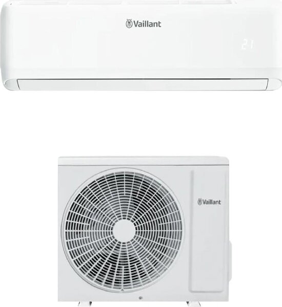 Vaillant Climatizzatore 9000 Btu Inverter Monosplit Condizionatore con Pompa di Calore Classe A++/A+ Gas R32 WIFI (Unit Interna + Unit Esterna) V