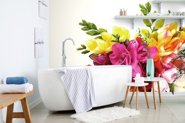 Carta da parati – Bouquet di fresie