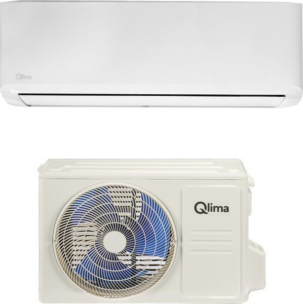 QLIMA Climatizzatore 9000 Btu Inverter Monosplit Condizionatore con Pompa di Calore Classe A++/A+ R32 (Unit Interna + Unit Esterna) - S 1709 | Se