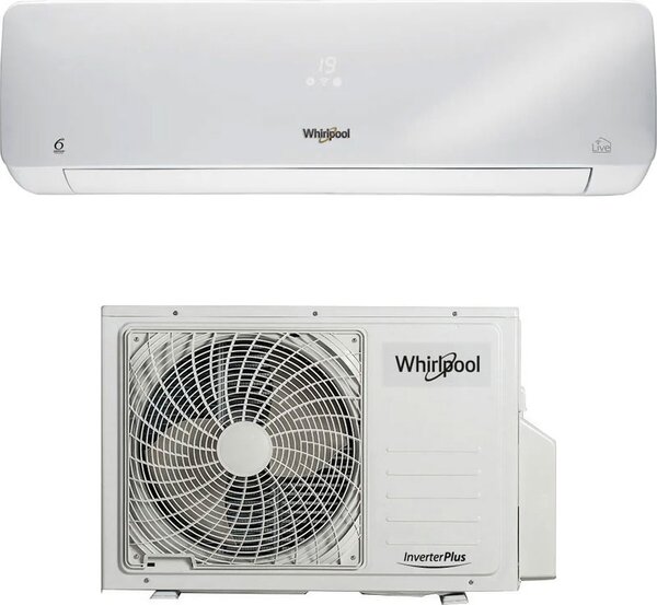 Whirlpool Climatizzatore 9000 Btu Inverter Monosplit Condizionatore con Pompa di Calore Classe A++/A+ R32 (Unit Interna + Unit Esterna) - SPIW309