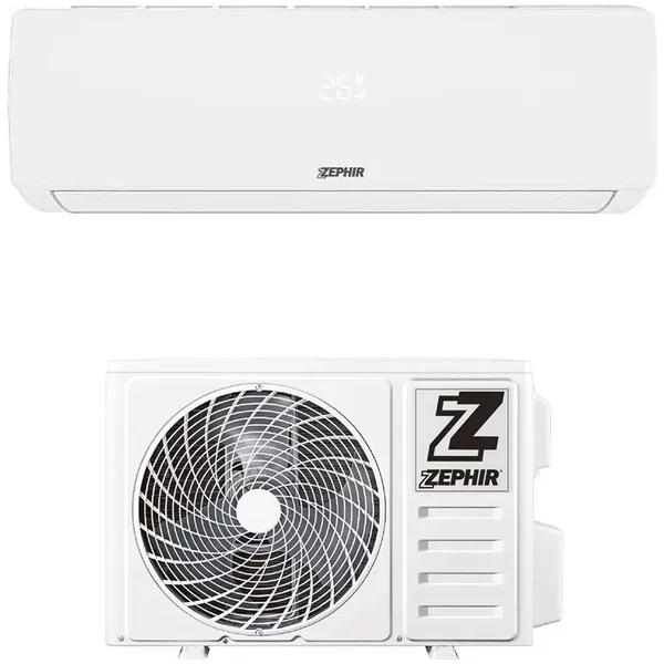 Zephir Climatizzatore 9000 Btu Inverter Monosplit Condizionatore con Pompa di Calore Classe A++/A+ R32 (Unit Interna + Unit Esterna) - ZPR9000MY24