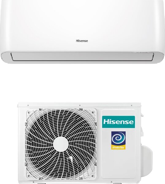 Hisense Climatizzatore 9000 Btu Monosplit Inverter Condizionatore con Pompa di Calore Classe A++/A+ R32 (Unit Interna + Unit Esterna) - TDVE090AG