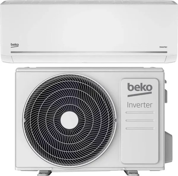 Beko Climatizzatore 12000 Btu Inverter Monosplit Condizionatore con Pompa di Calore Classe A++/A+ R32 (Unit Interna + Unit Esterna) Wi-Fi - BEHPE
