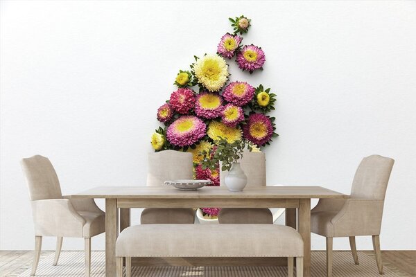 Carta da parati – Tazza piena di fiori