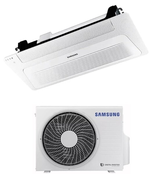 Samsung Climatizzatore a Cassetta 1 Via 12000 btu Monosplit Condizionatore con Pompa di Calore Classe A++/A+ (Unit Interna + Unit Esterna) con Pa