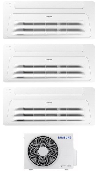Samsung Climatizzatore a Cassetta 1 Via Trial Split 9000+9000+9000 btu Condizionatore con Pompa di Calore Classe A++/A+ (Unit Interna + Unit Este