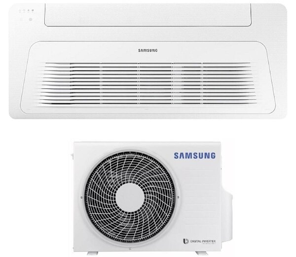 Samsung Climatizzatore a Cassetta 1 Via 12000 btu Monosplit Condizionatore con Pompa di Calore Classe A++/A+ (Unit Interna + Unit Esterna) con Pa
