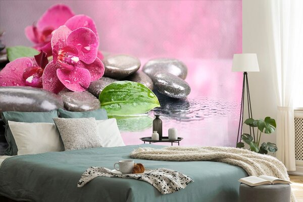 Carta da parati – Orchidea con tocco di relax