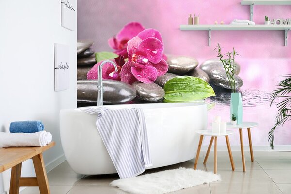 Carta da parati – Orchidea con tocco di relax