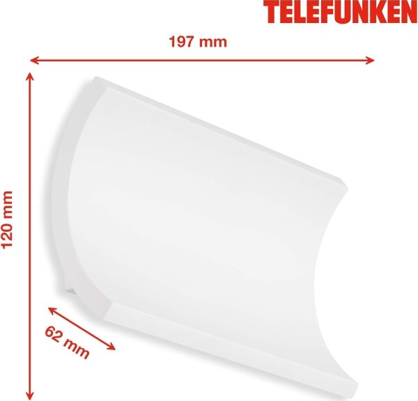 Telefunken 312806TF - Applique a LED da esterno 2xLED/6W/230V IP44 bianco