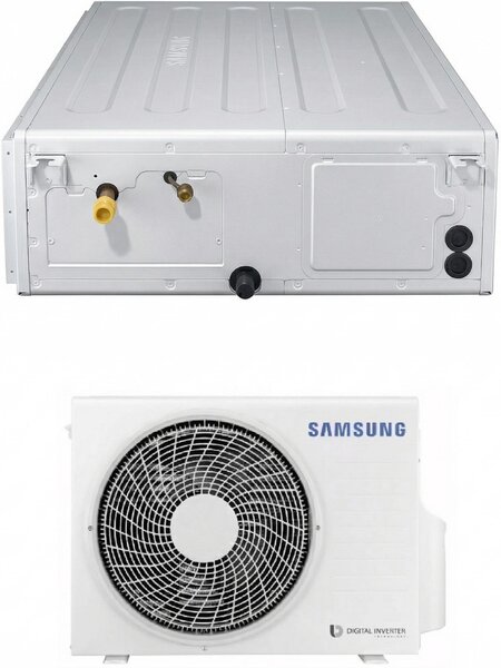 Samsung Climatizzatore Canalizzato 12000 btu Monosplit Condizionatore con Pompa di Calore Classe A++/A+ (Unit Interna + Unit Esterna) con Comando