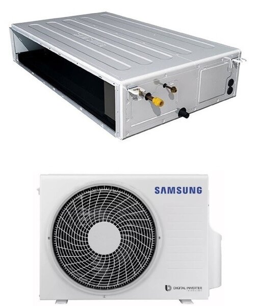 Samsung Climatizzatore Canalizzato 12000 btu Monosplit Condizionatore con Pompa di Calore Classe A++/A+ (Unit Interna + Unit Esterna) con Comando
