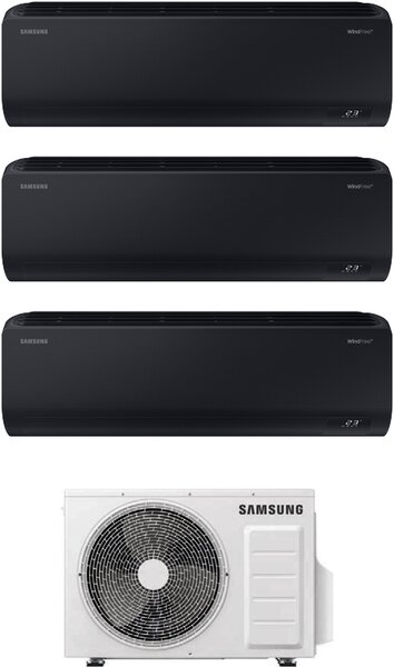 Samsung Climatizzatore Trial split 7000+7000+7000 btu Inverter Condizionatore con Pompa di Calore Gas R32 WIFI Classe A++/A+ (Unit Interna + Unit