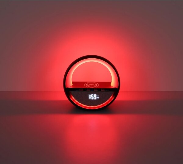 Globo 39907S - LED RGBW Dot lampada da tavolo ricaricabile con altoparlante SOUNDRA LED/3,5W/5V 1800 mAh