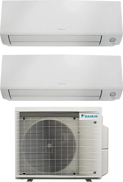 Daikin Climatizzatore Dual Split Inverter 12000 + 12000 Btu Condizionatore con Pompa di Calore Classe A+++/A++ Wi-Fi (Unit Interna + Unit Esterna