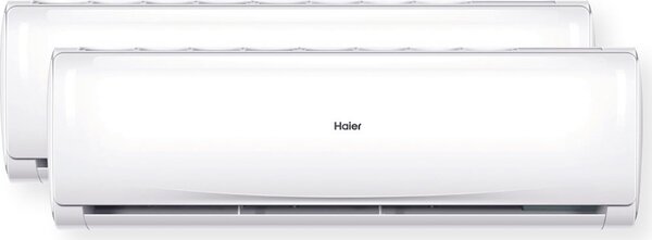 Haier Climatizzatore Dual Split Inverter 12000 + 12000 Btu Condizionatore con Pompa di calore Classe A+++/A++ Wifi Gas R32 (Unit Interna + Unit E
