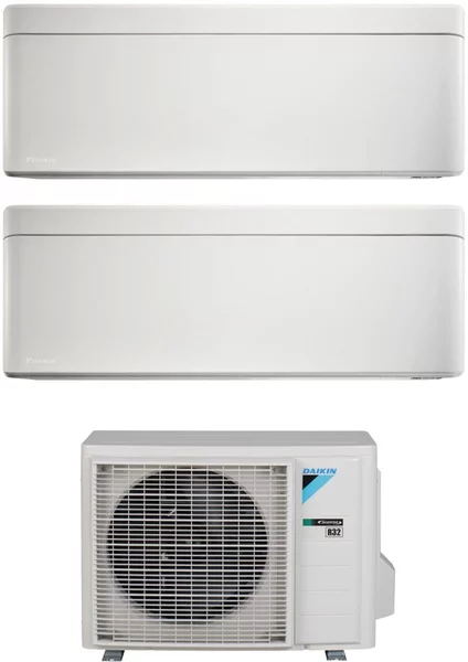 Daikin Climatizzatore Dual Split Inverter 9000+12000 Btu Condizionatore con Pompa di Calore Classe A++/A++ Gas R32 Wifi (Unit Interna + Unit Este