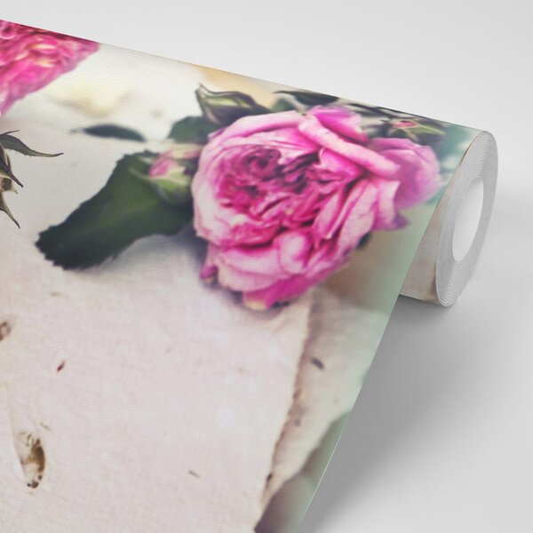 Carta da parati – Rose in fiore