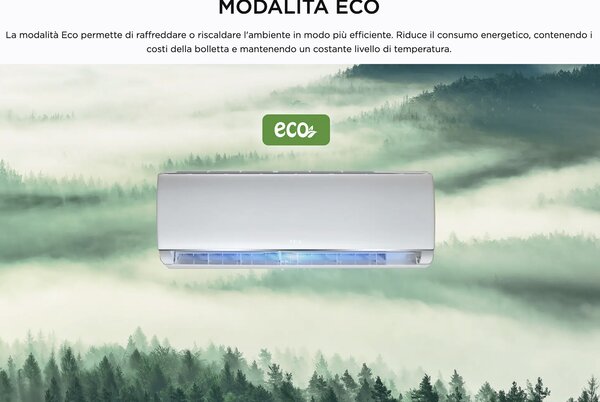 TCL Climatizzatore Dual Split Inverter 9000 + 12000 Btu Condizionatore con Pompa di Calore Classe A++/A+ Gas R32 (Unit Interna + Unit Esterna) - 