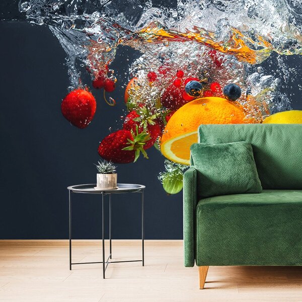 Carta da parati – Frutta nell'acqua