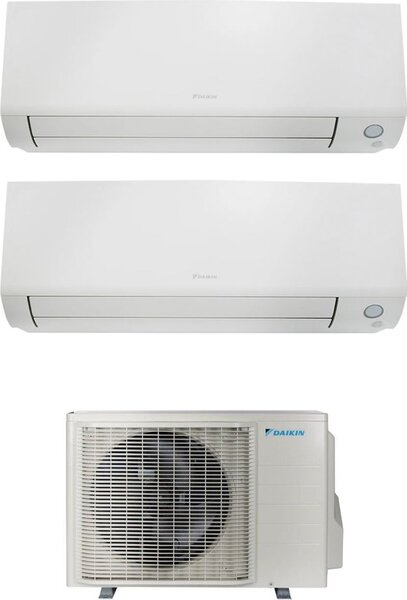 Daikin Climatizzatore Dual Split Inverter 9000+15000 Btu Condizionatore con Pompa di Calore Classe A+++/A++ Gas R32 WIFI (Unit Interna + Unit Est