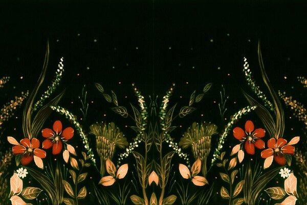 Carta da parati – Ornamento floreale