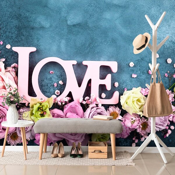 Carta da parati – Scritta Love