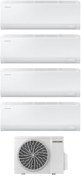 Samsung Climatizzatore Quadri split 12000+12000+12000+12000 btu Inverter Condizionatore con Pompa di Calore Gas R32 WIFI Classe A++/A+ (Unit Inte
