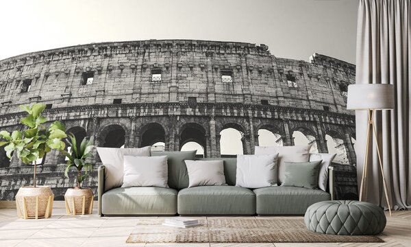 Carta da parati – Colosseo in bianco e nero