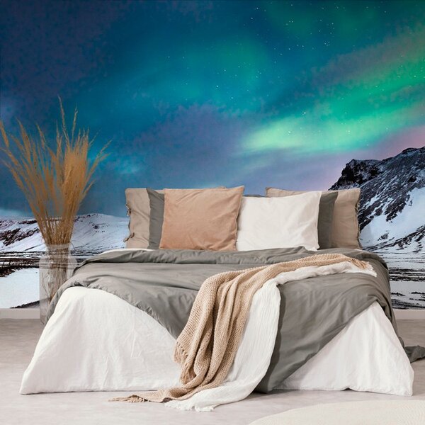 Carta da parati – Aurora boreale norvegese