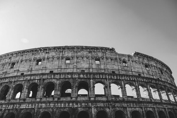 Carta da parati – Colosseo in bianco e nero