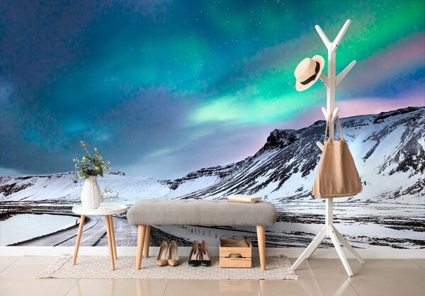 Carta da parati – Aurora boreale norvegese