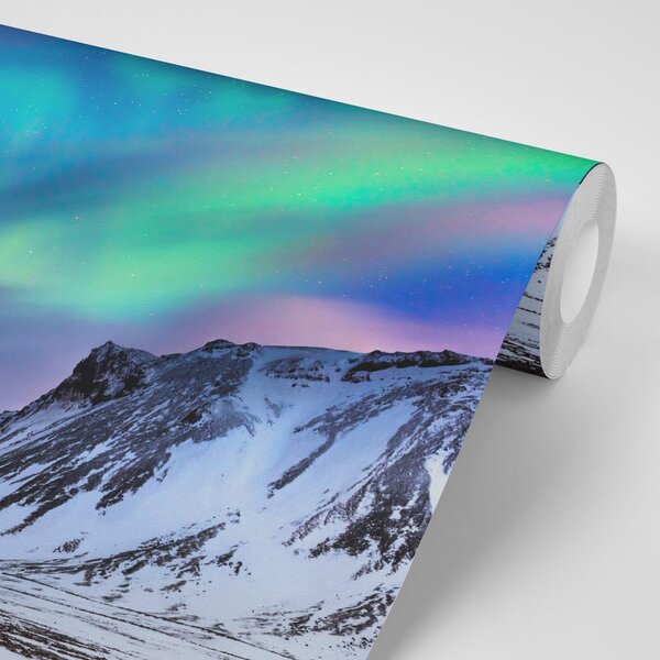 Carta da parati – Aurora boreale norvegese