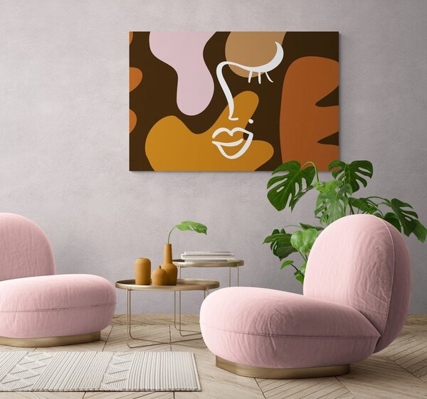 Quadro su tela – Tratti di donna in stile moda