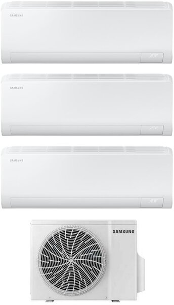 Samsung Climatizzatore Trial split 7000+7000+7000 btu Inverter Condizionatore con Pompa di Calore Gas R32 WIFI Classe A++/A+ (Unit Interna + Unit