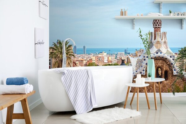 Carta da parati – Vista su Park Güell a Barcellona