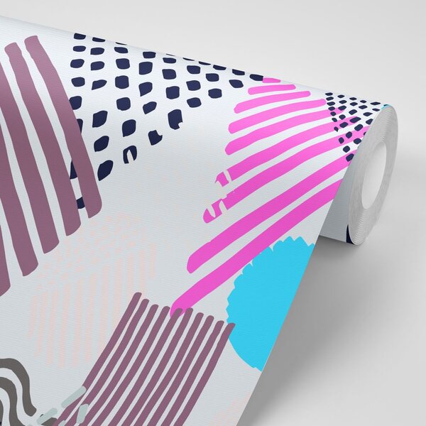 Carta da parati – Motivo Memphis in stile pop-art
